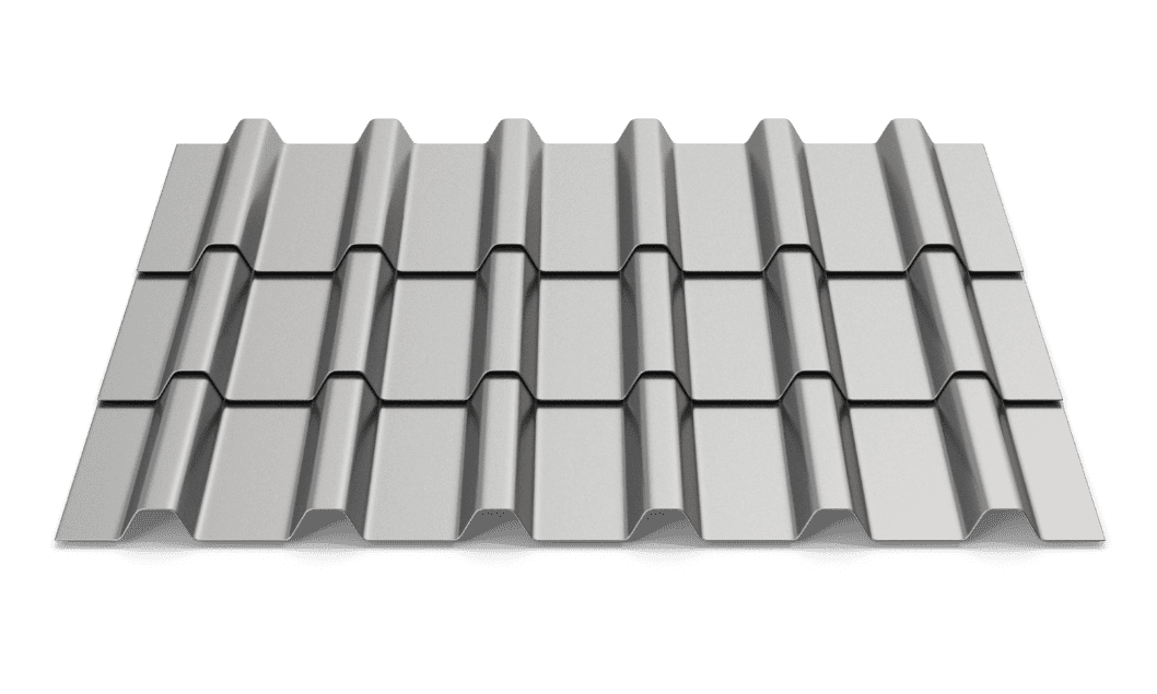 Metal roofing panel for residential and commercial buildings.